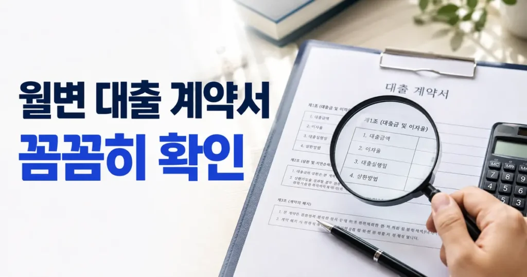 개인돈 월변 대출