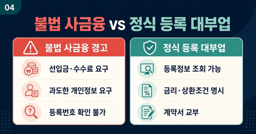정식 등록 대부업체