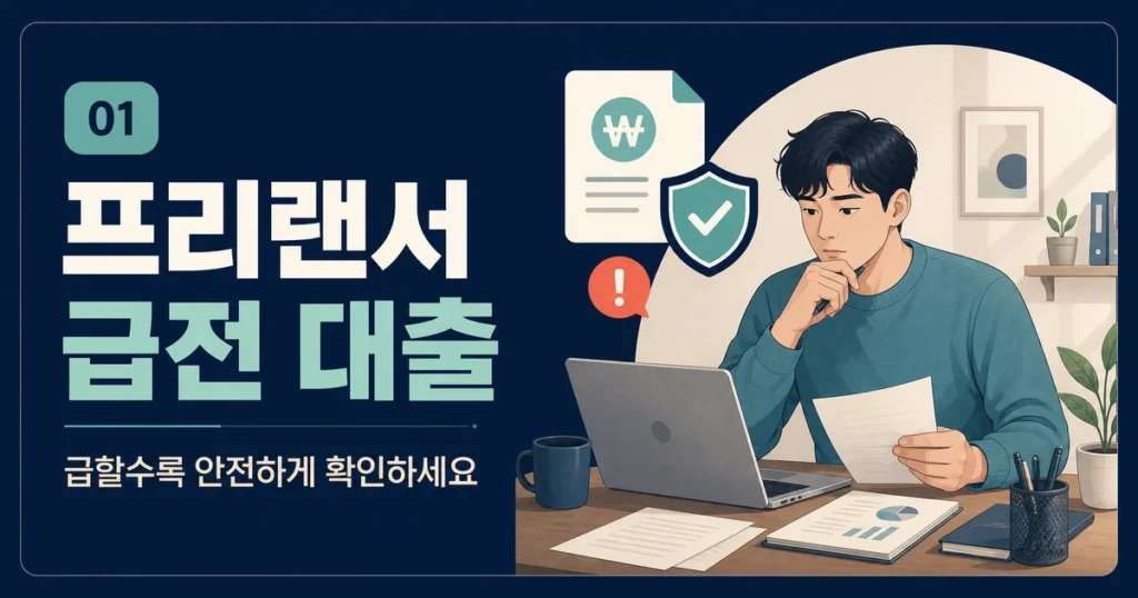 프리랜서 급전대출 안전하게 확인하는 방법