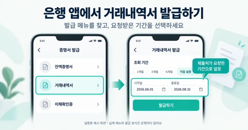 거래내역서 요구 사기 구분