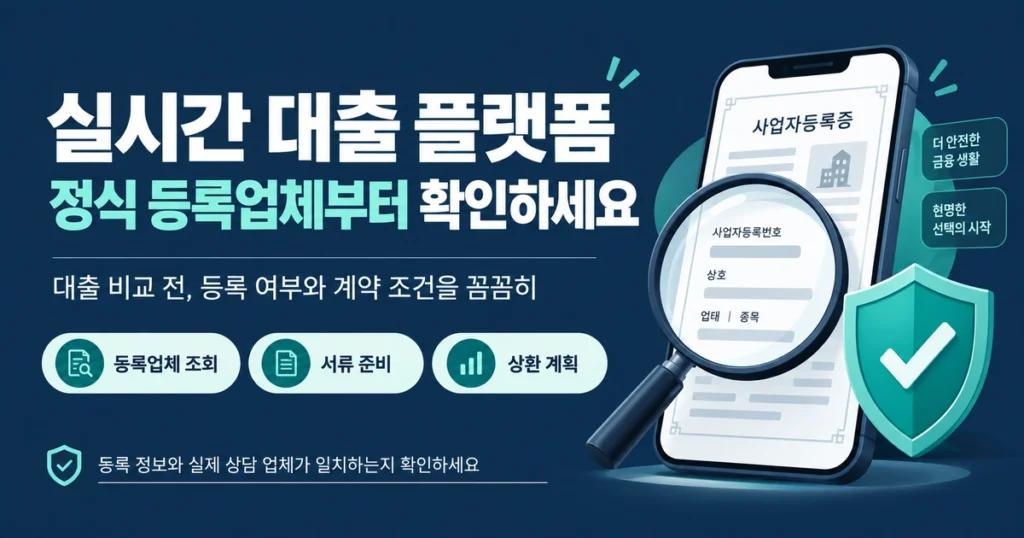 실시간 대출 비교 플랫폼