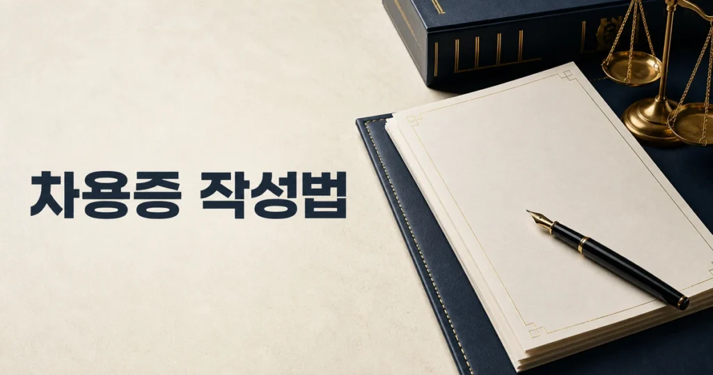 차용증 작성법