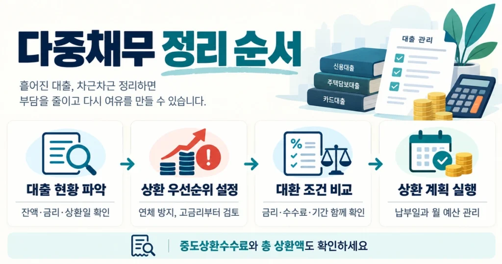 다중채무 정리 순서