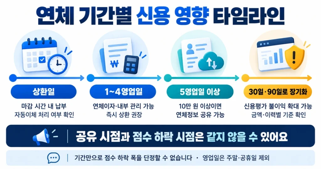 단기 연체 등록 기준