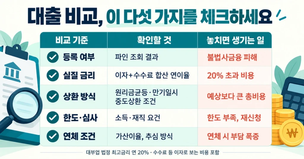 정식 등록 대부업체