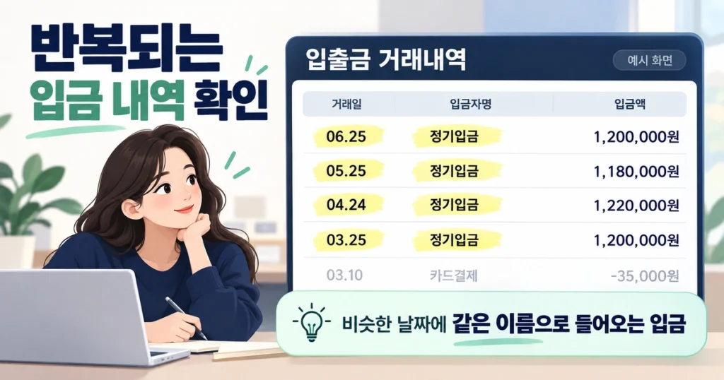 통장 입출금 심사